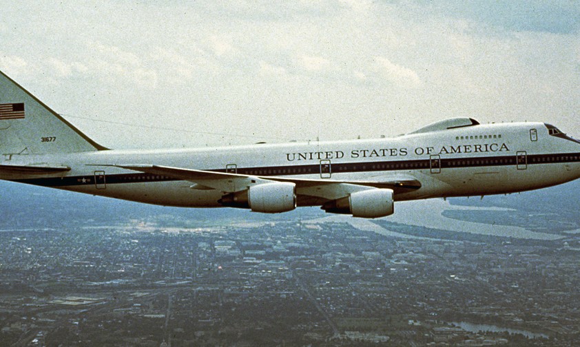 Boeing 747 mit speziellem Auftrage: Die E-4B der US Air Force.