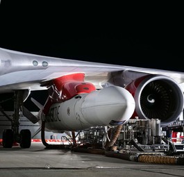 Boeing 747 von Virgin Orbit: Auch Korean Air will so Raketen ins All bringen.