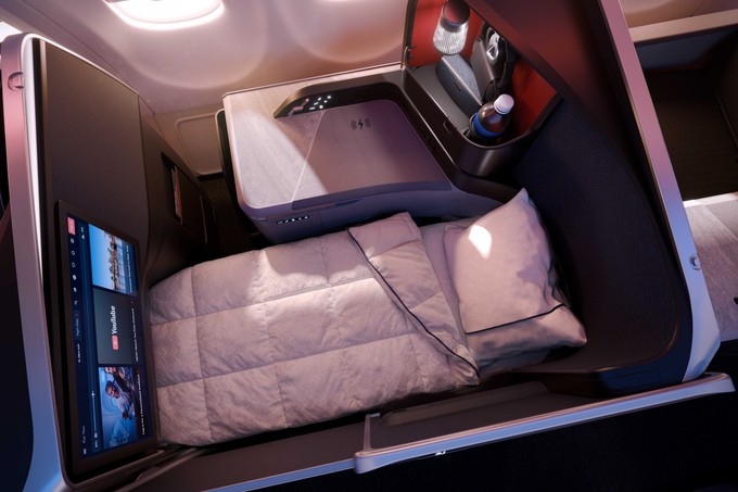 Die One Suite im A330 von oben