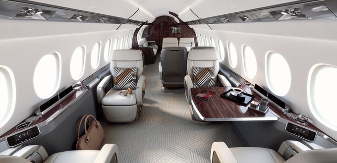 Von innen wird die Falcon 6X in etwa so aussehen.