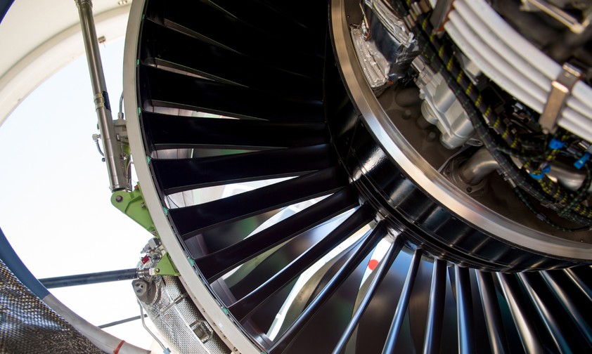 P&amp;W-Triebwerk an einem Airbus A320 Neo: Viele müssen zur Inspektion.