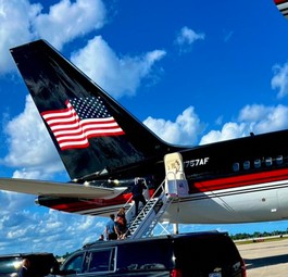 Donald Trumps Boeing 757: Wieder unterwegs.