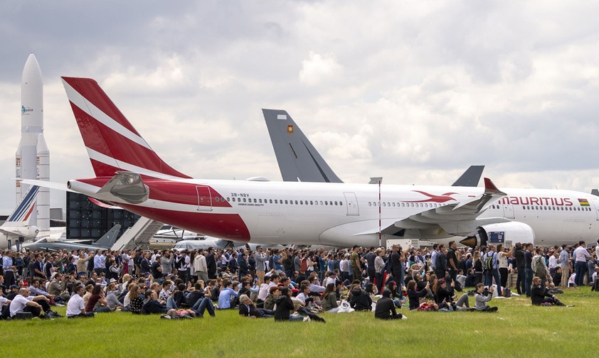 Airbus A330 Neo von Air Mauritius bei der Paris Air Show 2019: Die Fluglinie war arg angeschlagen.