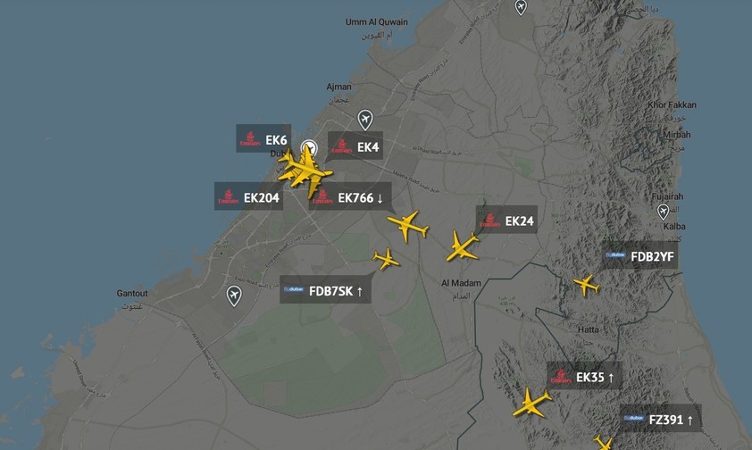 Flughafen Dubai International: Betrieb wieder aufgenommen.