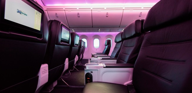 Innenansicht von Air New Zealands neuem Dreamliner: Mehr Premium-Platz.
