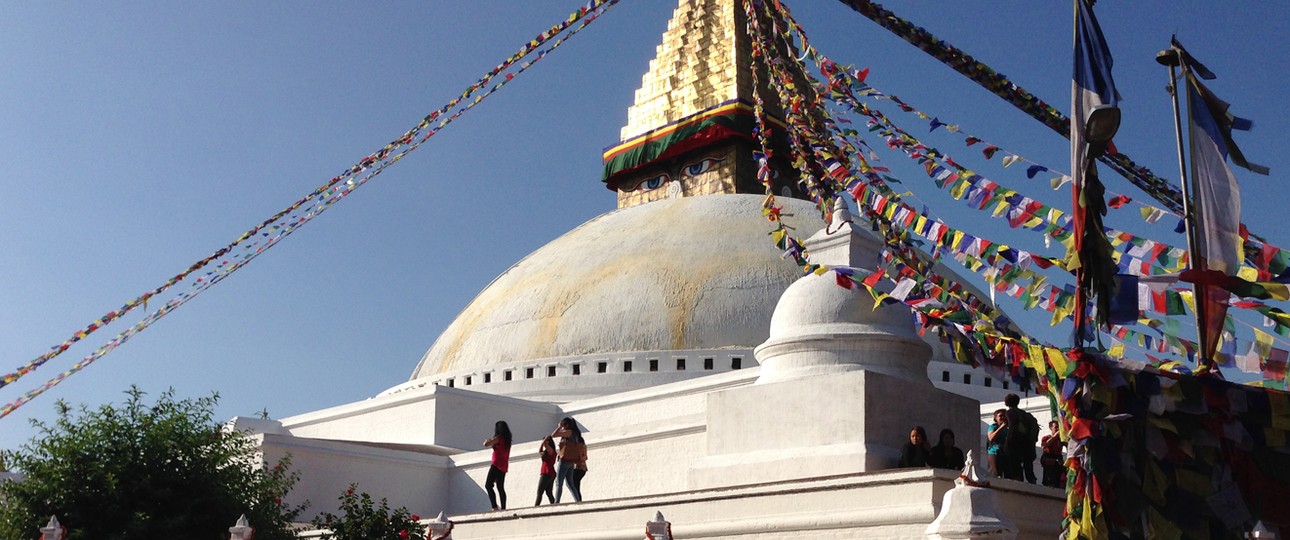 Stupa in Kathmandu: Swiss fliegt nur indirekt nach Nepal.