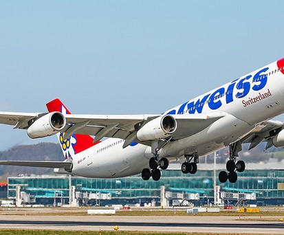 Airbus A340 von Edelweiss: Ausnahmsweise auch unterwegs nach Australien.