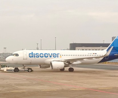 Airbus A320 von Discover: Die Airline soll helfen, die Folgen des STreiks zu mildern.