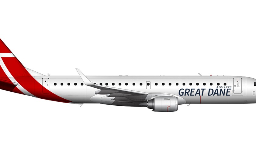 So sollen die Flieger von Great Dane Airlines aussehen: Regionale Routen und Urlaubsflüge.