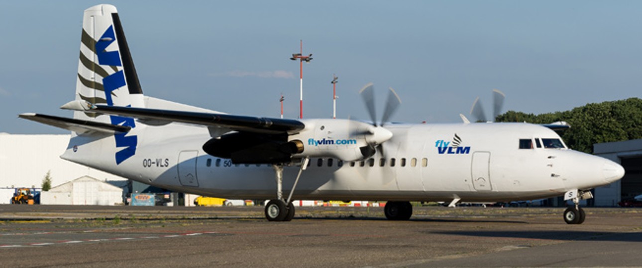 Fokker 50 von VLM: Die Flotte besteht aus sechs der Maschinen.