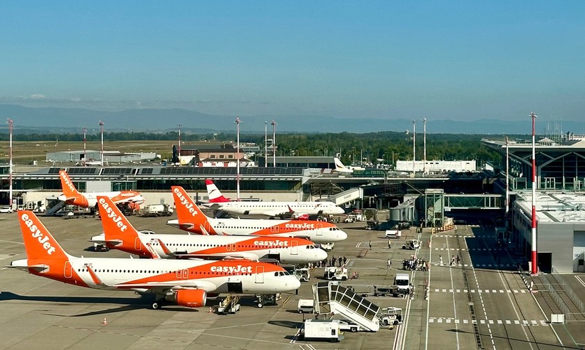 Flughafen Basel/Mulhouse: Easyjet ist eindeutig Marktführer.
