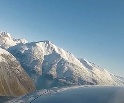 Atemberaubender Flug über Grönland