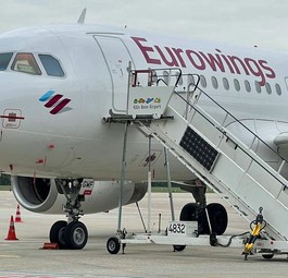 Airbus A320 von Eurowings: Im Winter fliegt die Airline vor allem selber.