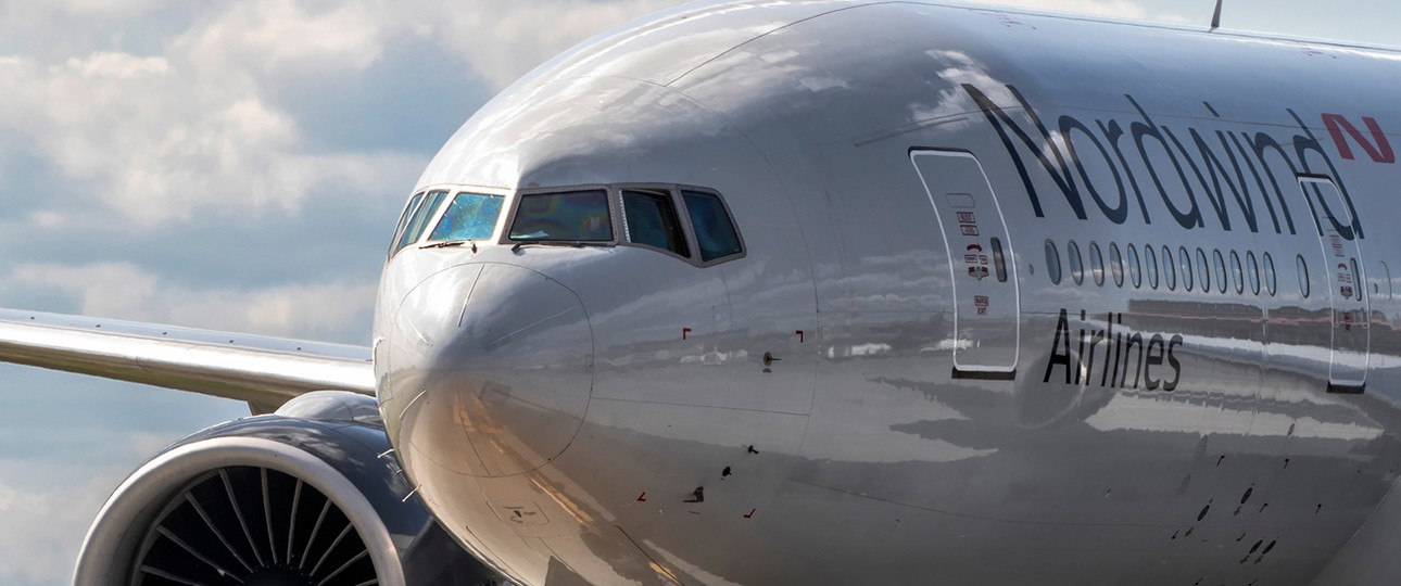 Boeing 777 von Nordwind Airlines: Steuert Kuba an - mit Umweg.