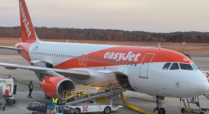 Airbus A320 von Easyjet: Das Flugzeug hatte nicht genug Piste. 