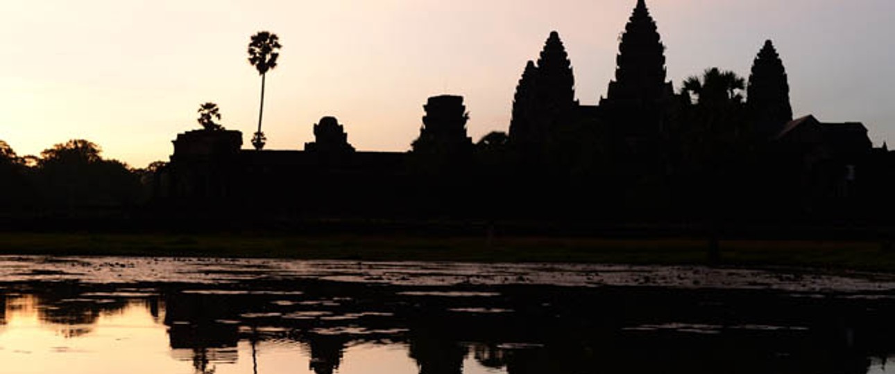 Angkor Wat: Im Winter viel bereist.