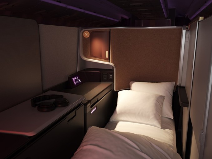 Ein bisschen erinnern sie an Qatar Airways' QSuite.