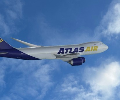Boeing 747-8 in den Farben von Atlas Air: Das letzte Exemplar fliegt erst später.