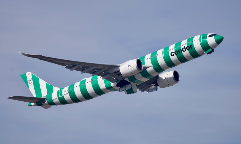 Airbus A330 Neo von Condor: Die Flottenmodernisierung hat dem Ferienflieger geholfen.