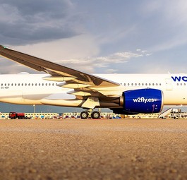 Airbus A350 von World 2 Fly: Bald öfter in Bratislava zu sehen.