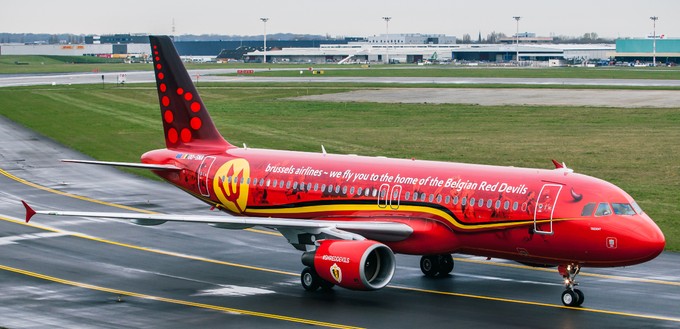 ... nicht diesen Airbus A320 von Brussels Airlines. Der Jet mit dem ...