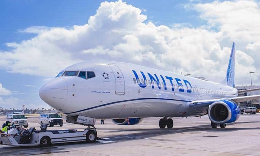 Boeing 737 von United Airlines: Knapp einer Kollision entgangen. 