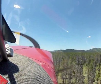 Kurz vor dem Crash: Alle Insassen überlebten.