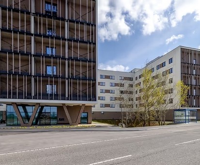 Leonardo Smart Hotel Vienna Airport: Viel Holz vor der Hütte.