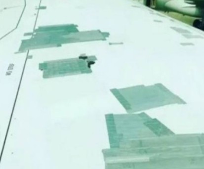 Patchwork auf Flügel sorgt für Aufsehen