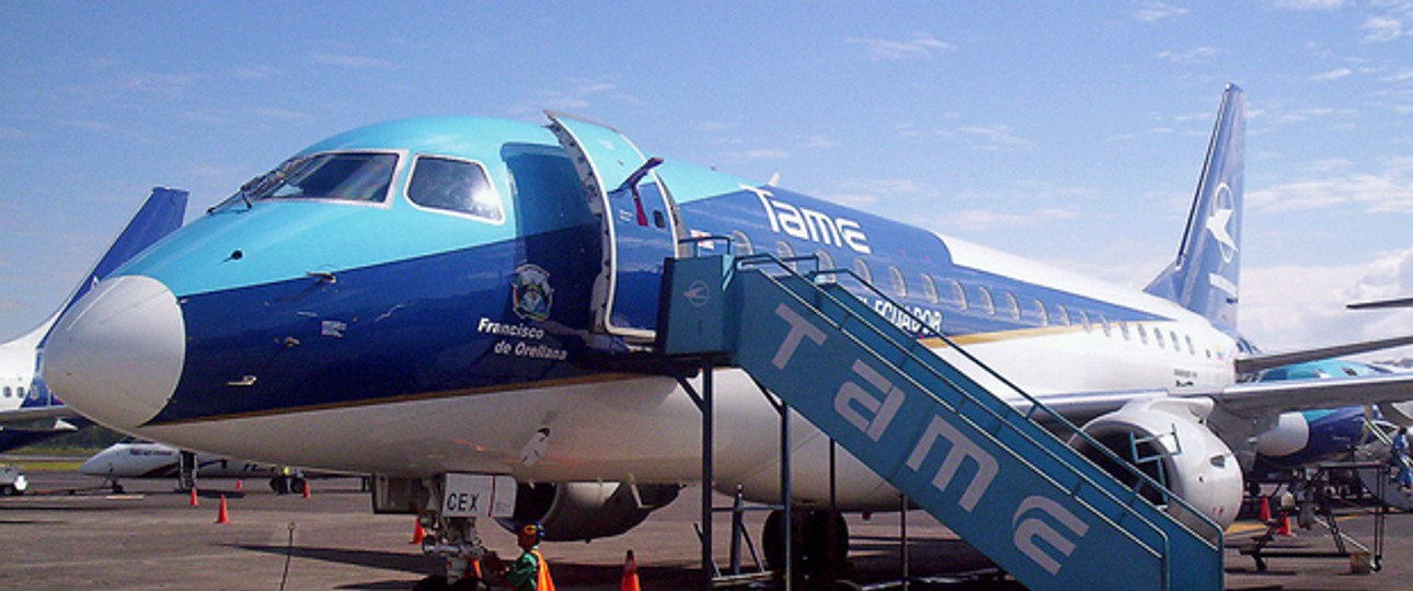 Tame-Embraer 170: Die Heimbasis der Airline gilt als einer der gefährlichsten Flughäfen der Welt.