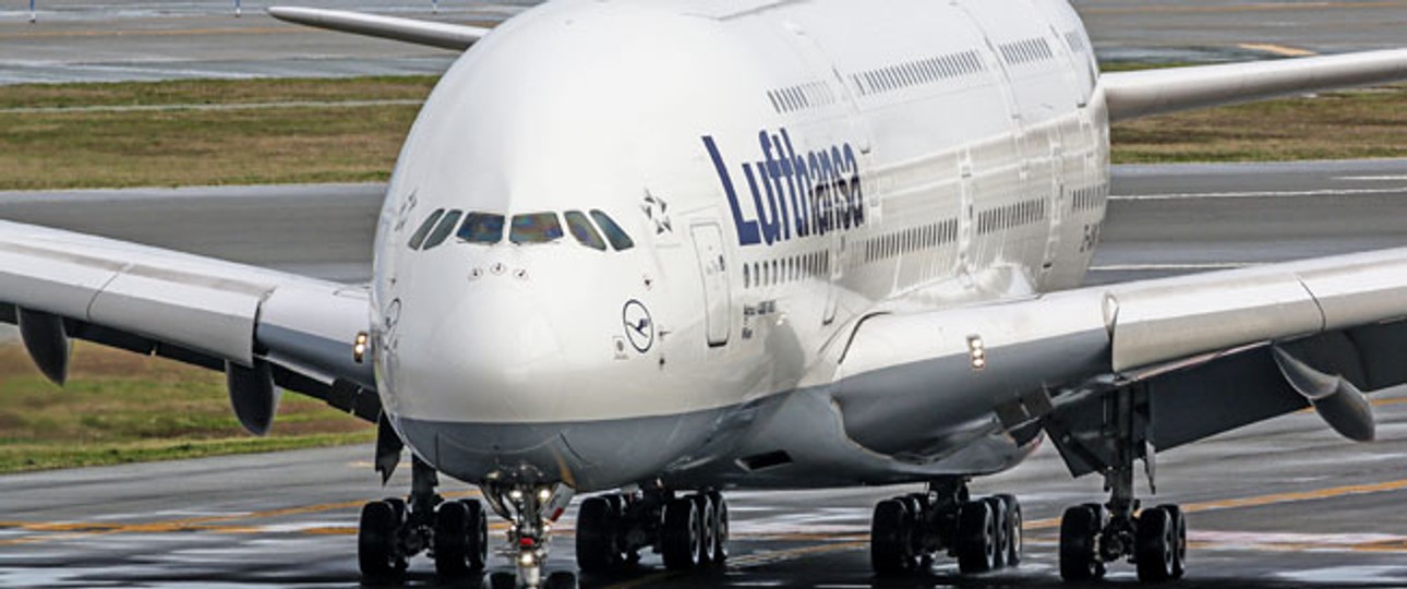 Airbus A380 von Lufthansa: Unheimliche Begegnung in Los Angeles.