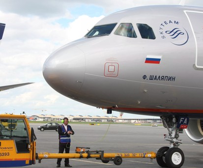 Airbus A320 von Aeroflot: Viele westliche Flieger im Land sind geleast.