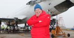 Cyril Fogas vor seiner Tupolev Tu-154: Das Flugzeug ...