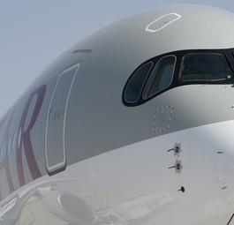 Airbus A350 von Qatar Airways: Ein Jet dieses Typs wird nun umlackiert.
