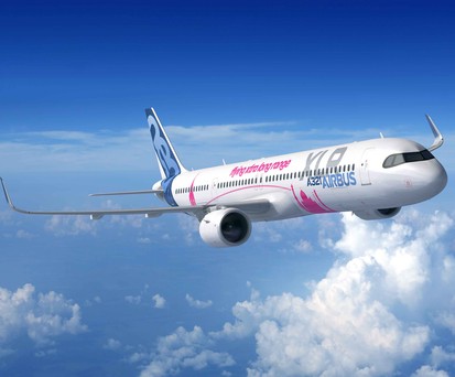 An Airbus A321 XLR.