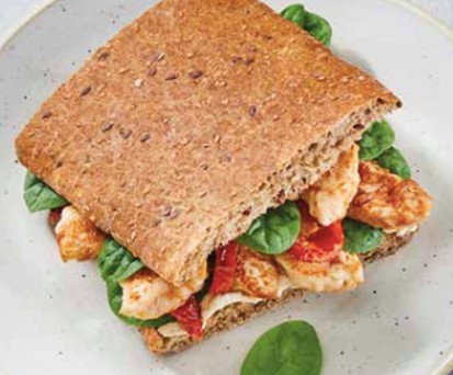 Chicken-Hummus-Sandwich aus dem Onboard-Delights-Angebot: Wird teurer.