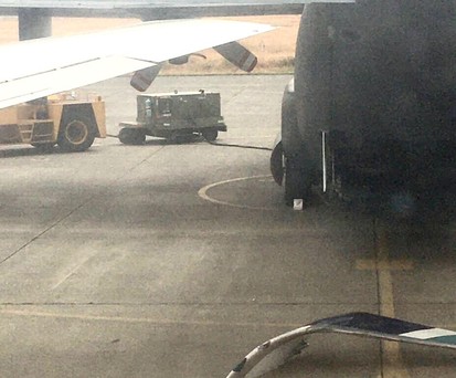 Das abgefallen Winglet: Bei der Kollision abgetrennt.
