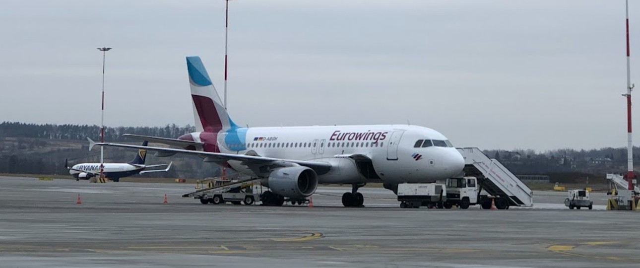 A320 von Eurowings: Bald unterwegs zwischen Pristina und Zürich.