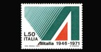 Jubiläumsmarke von 1971: Alitalia ist heue nur noch ein Schatten ihrer selbst.