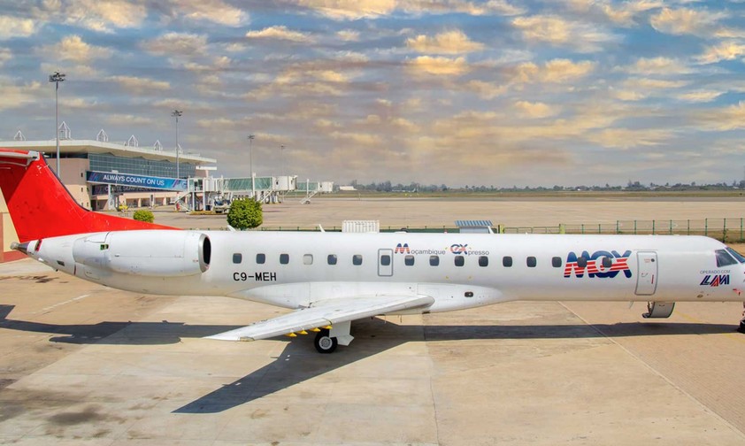 Eine Embraer ERJ 145 von Moçambique Expresso: Die LAM-Tochter hat ihren Betrieb eingestellt.