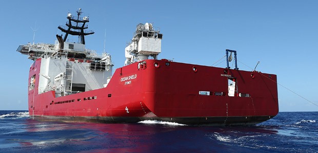 Die ADV Ocean Shield: Empfing über Stunden Signale.