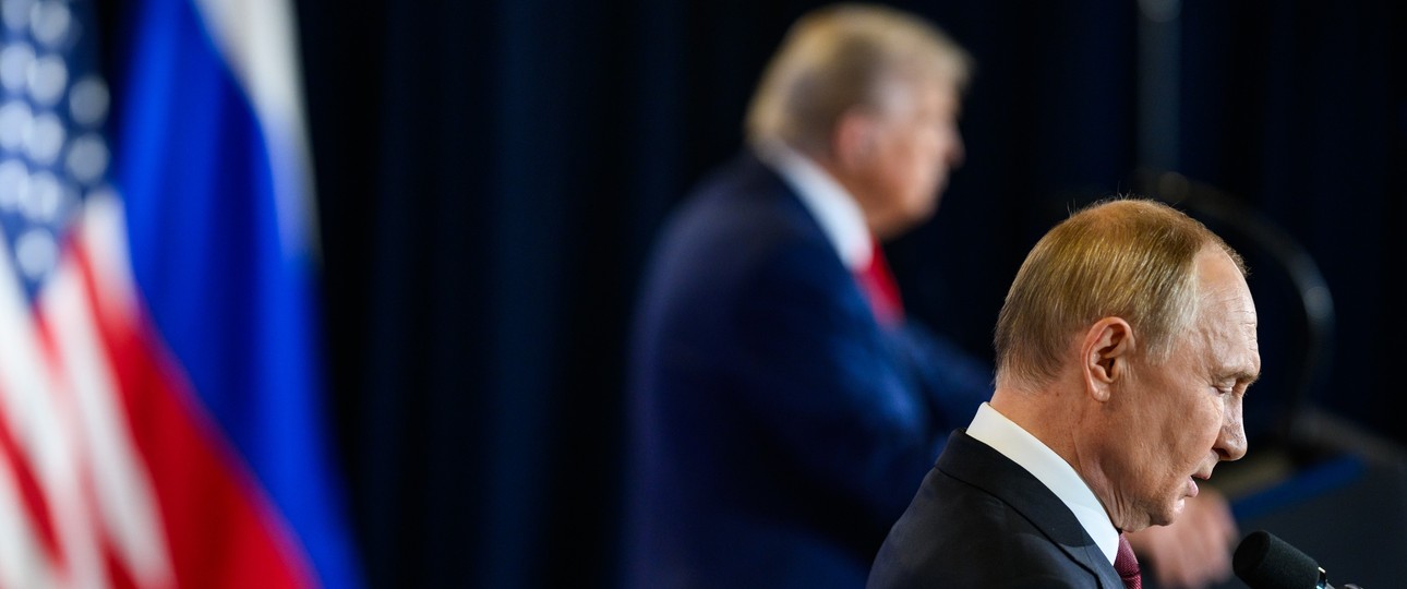 Donald Trump und Vladimir Putin beim Treffen in Alaska: Wie reist der russische Präsident nach Budapest?