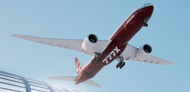 Boeing 777X: Der Konzernchef bleibt optimistisch.