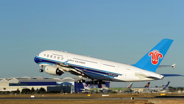 Die neuste Airline mit A380 ist China Southern. Sie setzt den Superjumbo von Peking nach Guangzhou und Schanghai ein.
