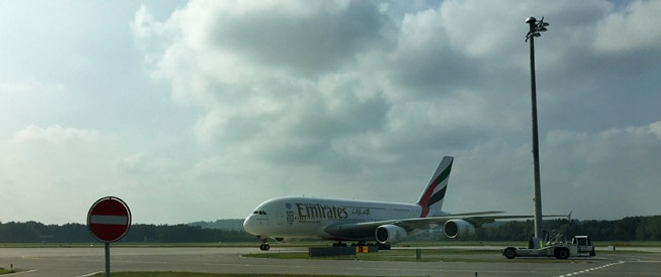 Nach rund 125 Minuten ist der Superjumbo wieder bereit.