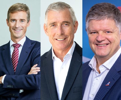 Jens Bischof (Eurowings), Max Kownatzki (Sun Express), Greg Foran (Air New Zealand), Jacob Schram (Norwegian), Dieter Vranckx (Brussels Airlines).