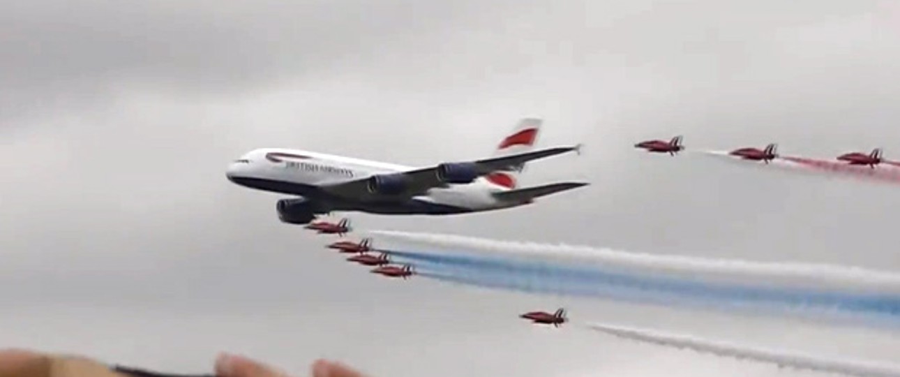 A380 von British Airways: Außergewöhnlicher Flug