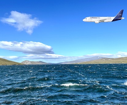 Airbus A319 von Lufthansa City Airlines (Montage): Neuorganisation be Bodendiensten.