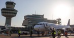 Letztes Flugzeug in Berlin-Tegel: Den letzten Flug führte Air France mit einem Airbus A320 nach Paris durch.