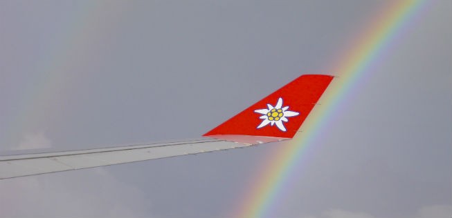 Flug mit Edelweiss.